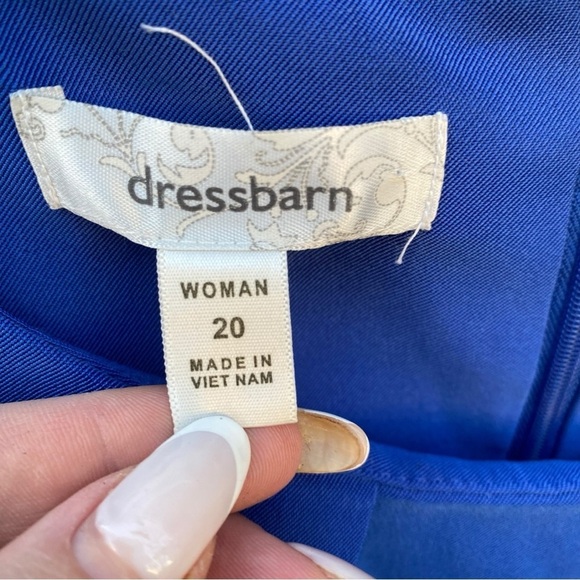 Dressbarn PLUS SIZE Sleeveless Shift Dress Royal Blue Size: 20 - Picture 7 of 13